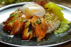 UNAGI AND SALMON BOWL